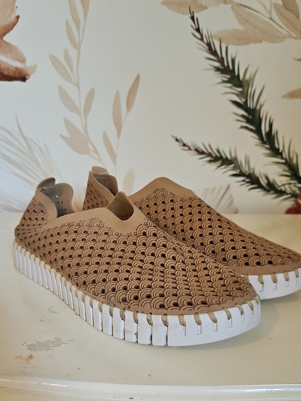 ILSE JACOBSEN Tulip Plateau Platform Slip-On Shoes EU 39, Scandinavian, Coastal - Picture 2 of 9